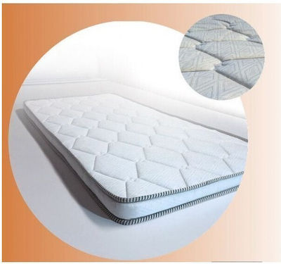 Achaia Strom Single Bed Foam Mattress Topper Top Silver 90x190x6cm