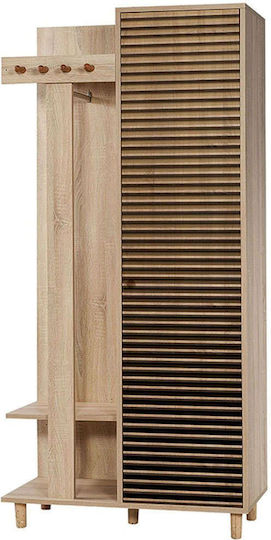 Soho Entry Furniture with Hanger & Shoe Rack Sonoma 90x36x194cm Soho Entry Furniture with Hanger & Shoe Rack Sonoma 90x36x194cm
