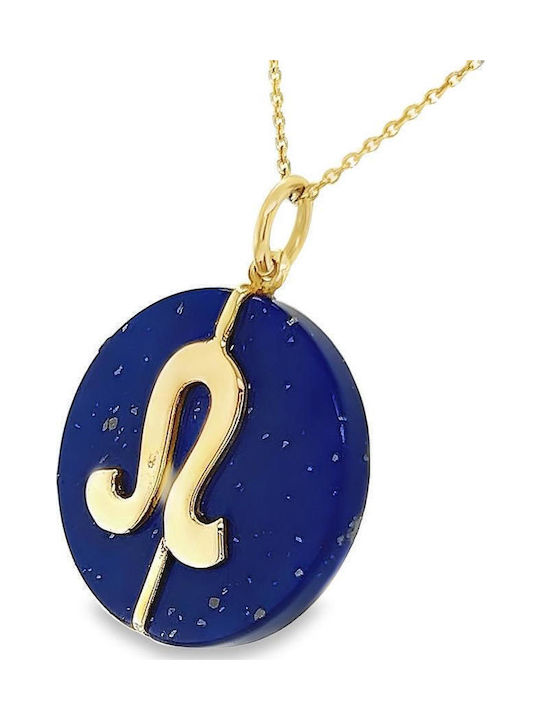 Xryseio Charm Semn Zodiacal Leu Din Aur Galben 14 Carate