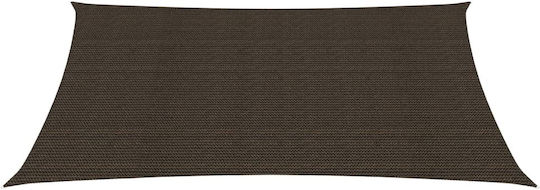 vidaXL Rectangular Shade Sail Brown 5x6m 160gr/m²