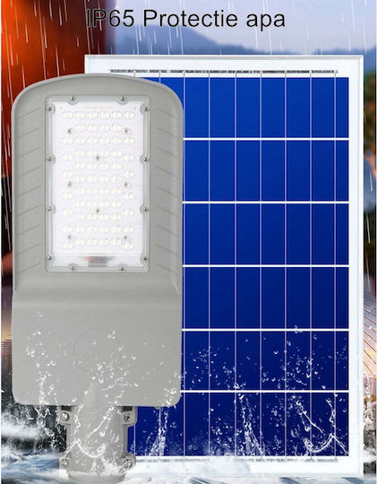 Lampă Solară Stradală 25W 2250lm Alb Rece 6500K cu Senzor de Mișcare și Telecomandă IP65 51.5cmx21cmx7.5cmcm