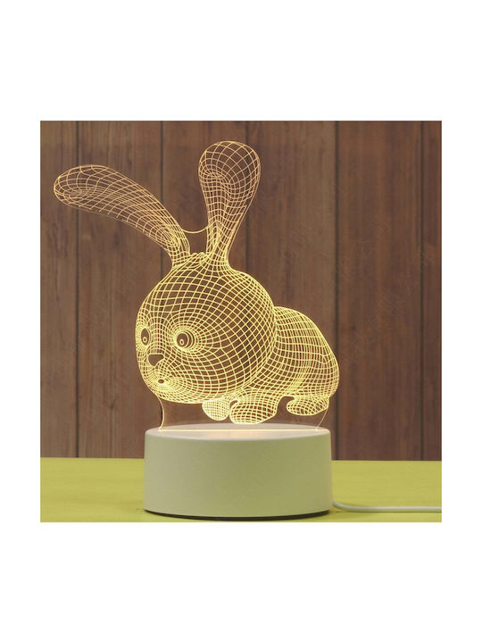 Dekorative Lampe 3D-Illusion Mehrfarbig