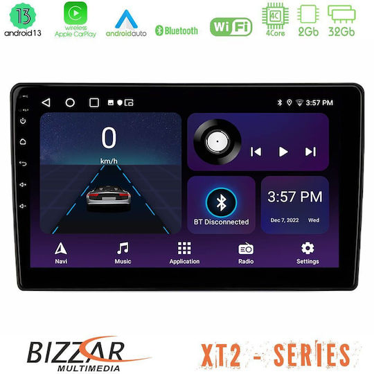 Bizzar Auto-Audiosystem 2DIN (Bluetooth/USB/WiFi/GPS/Apple-Carplay/Android-Auto) mit Touchscreen 9"