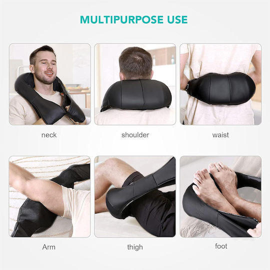 ikonka Massage Device Shiatsu for the Neck, the Head, the Back, the Legs & the Body against Cellulite with Heating Function