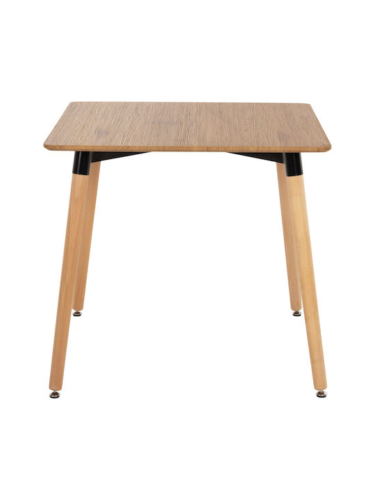 Minimal Square Table Kitchen Wooden 73x73x74cm