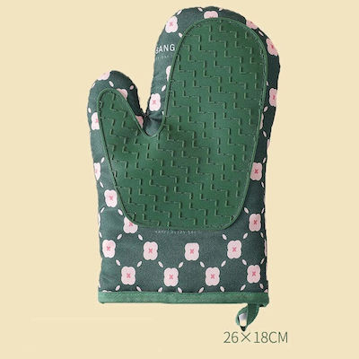 Oven Mitt Fabric Green 2pcs