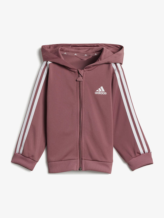Παιδικό Σετ Φόρμας Ροζ 3τμχ Sportswear Essentials Shiny