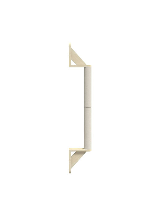 vidaXL Scratching Post Poles Brown Wall Mounted / Floor 7x20x109cm