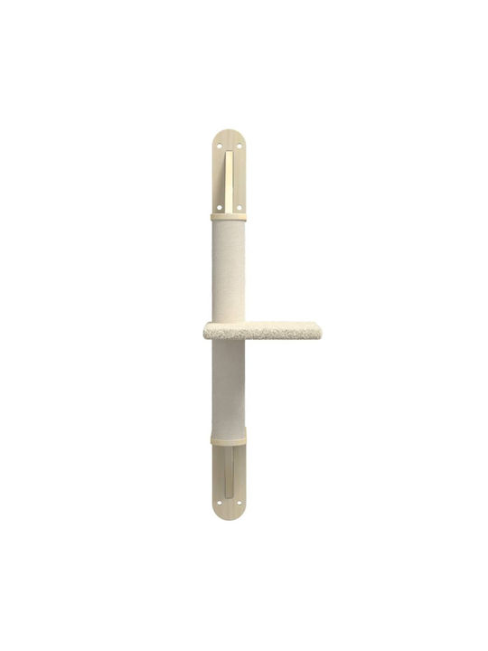 vidaXL Scratching Post Cat Trees Beige Wall Mounted 22x33.5x85.5cm