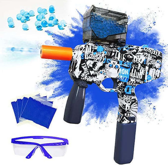 Pistol jucărie cu bile de gel electrice Flippy Rapid Fire vârsta 6+ ochelari de protecție 5000 bile incluse cablu de încărcare Dimensiuni 40,1 X