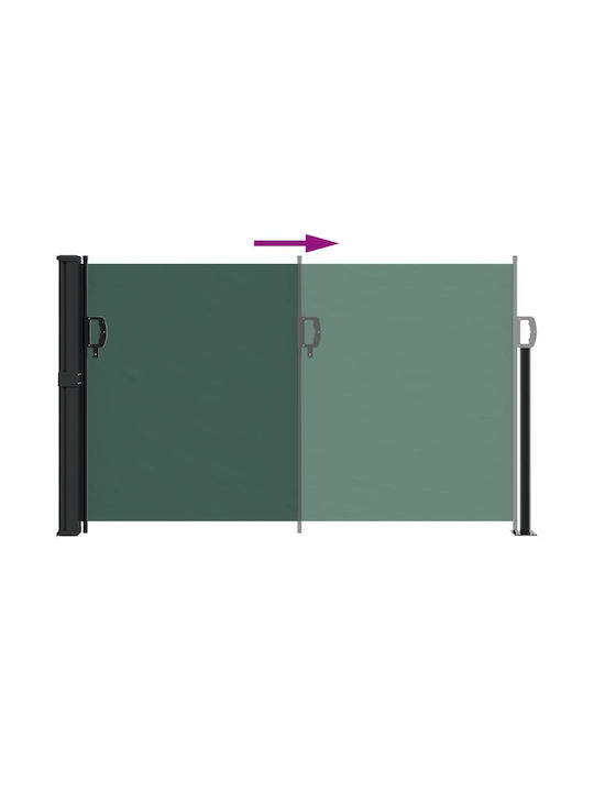 vidaXL Seitenrolloschatten Terrasse Grün 1.2x5m