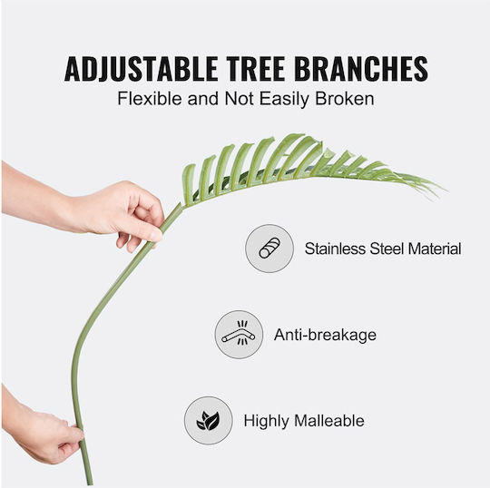 Artificial Outdoor Tree Palm Tree Green 121.9cm 2pcs Vevor