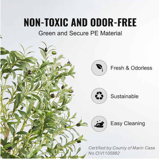 Artificial Outdoor Tree Olive Green 155cm Vevor