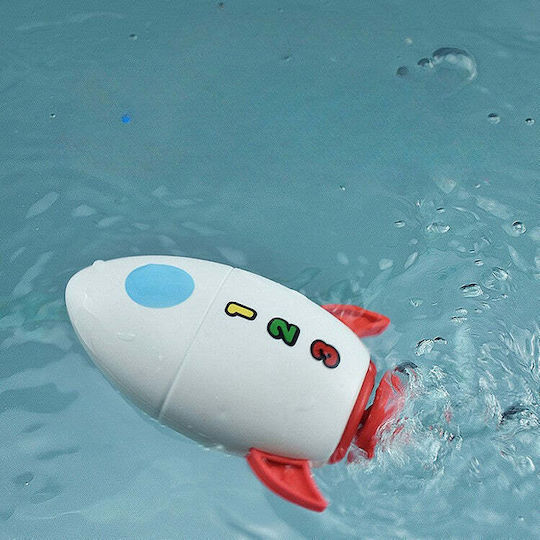 Badespielzeug Kinder Flippy Wasser Rakete 11 cm Weiß