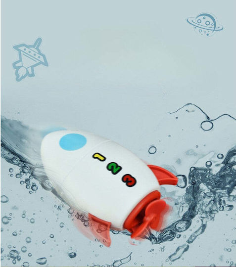Badespielzeug Kinder Flippy Wasser Rakete 11 cm Weiß