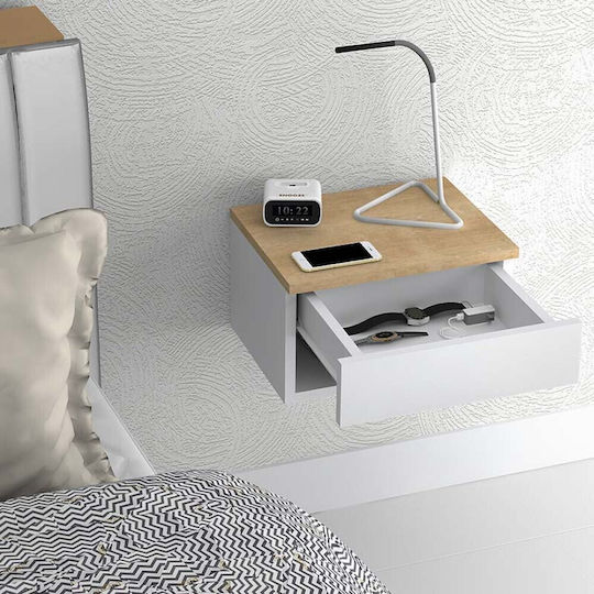 Nachttisch Mary Sonoma / White 40x30x23cm