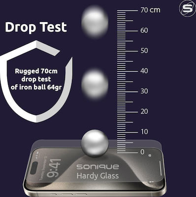 Sonique Hardy Glass 2.5D 0.33mm Vollkleber Vollflächig gehärtetes Glas 1Stück (Xiaomi Redmi Note 13 4G / Redmi Note 13 Pro 5G)
