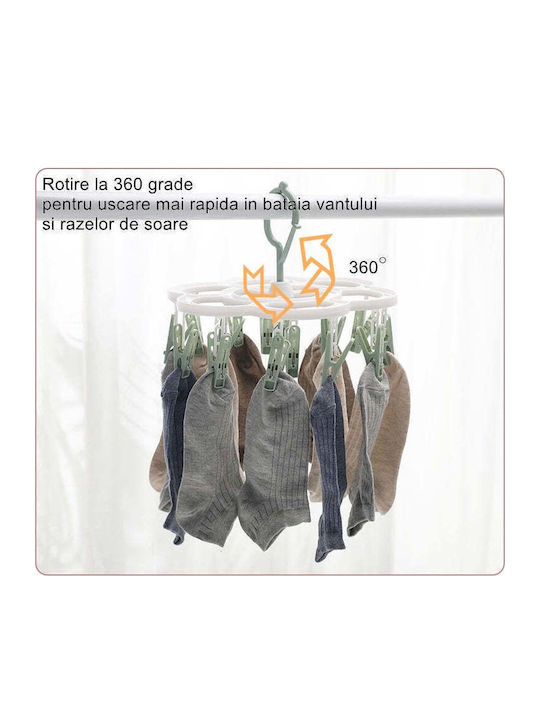 Pliere Suport de uscat rufe Pandantiv din plastic 26x21cm