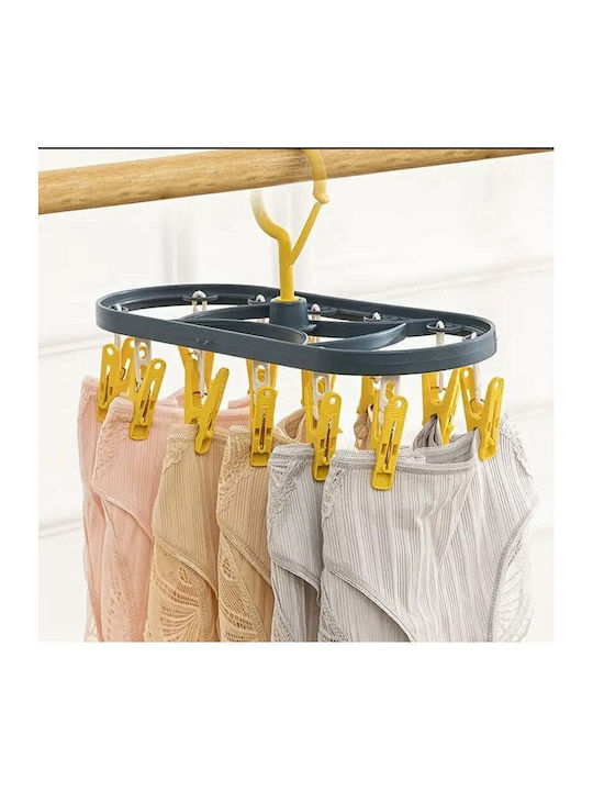 Plastic Folding Hanging Clothes Drying Rack 30x12.5cm