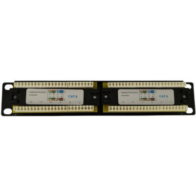 Daisat Patch Panel for Rack 1U 10" 12 Ports cat6