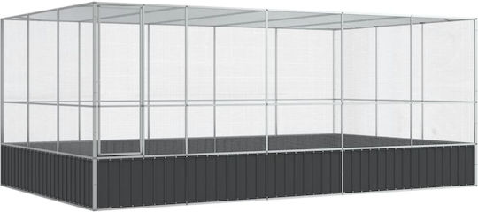 vidaXL Клетка за Птици 518x307x212см. Сребрист