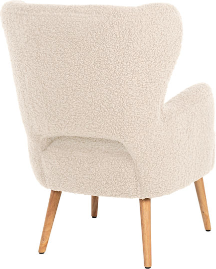 Mylie Ohrensessel Ecru 66x75x93cm