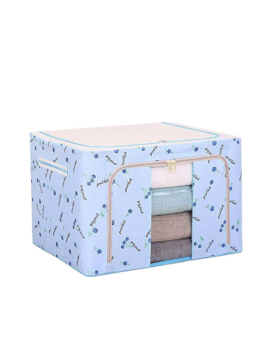 Plastic Cutie de depozitare cu Capac Albastru 50x40x33cm 1buc