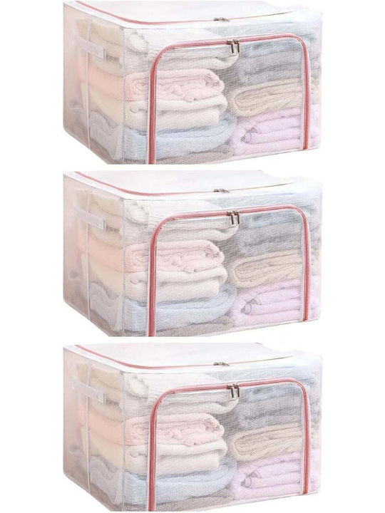 Plastic Storage Box with Lid Red 50x40x33cm 1pcs