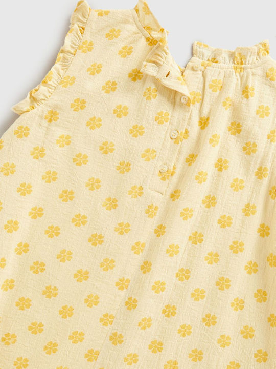 Παιδικό Φόρεμα Floral Κίτρινο