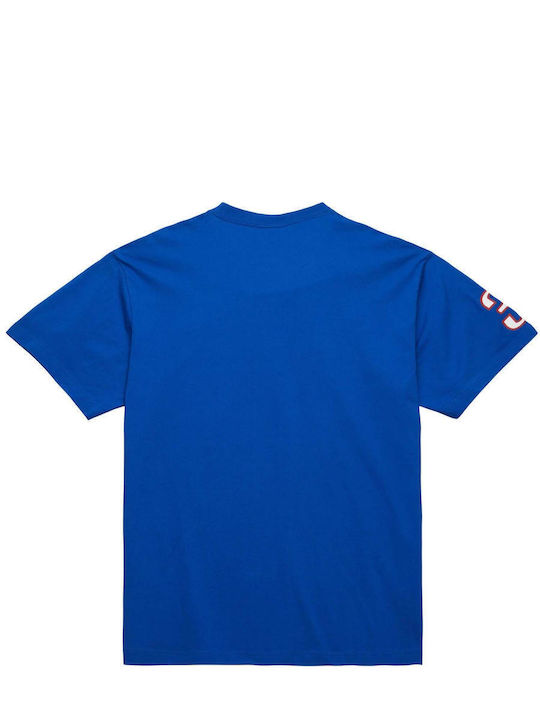 Mitchell & Ness Herren T-Shirt Kurzarm Blau