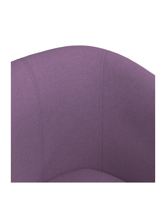 Sessel mit Fußhocker Purple 70x56x68cm