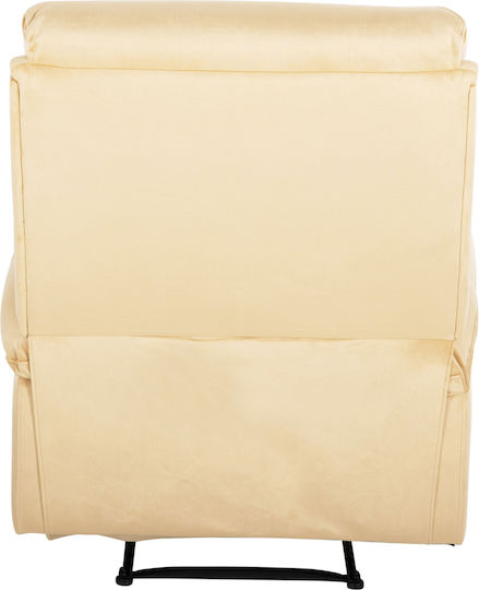 Yasumu Relaxsessel Friseurwaschbecken mit Fußhocker Samt Cypress 80x93x100cm