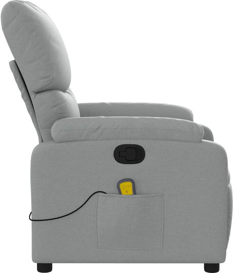 Πολυθρόνα Relax Massage Ανοιχτό Γκρι 75x99x99cm