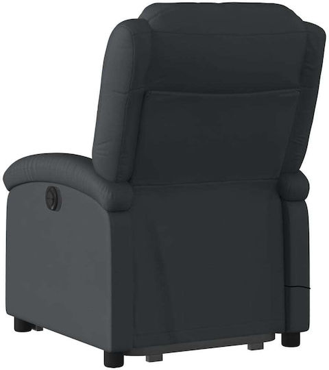 Πολυθρόνα Relax Massage από Γνήσιο Δέρμα Μαύρο 71x86.5x99.5cm