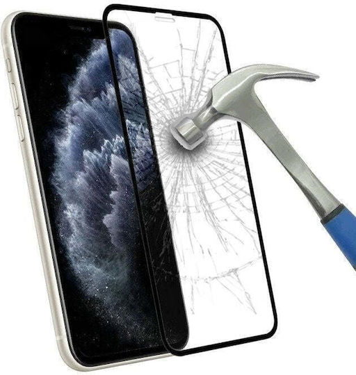 0.3mm Adeziv complet Full Face Tempered Glass Negru (Mi Note 10 Lite)