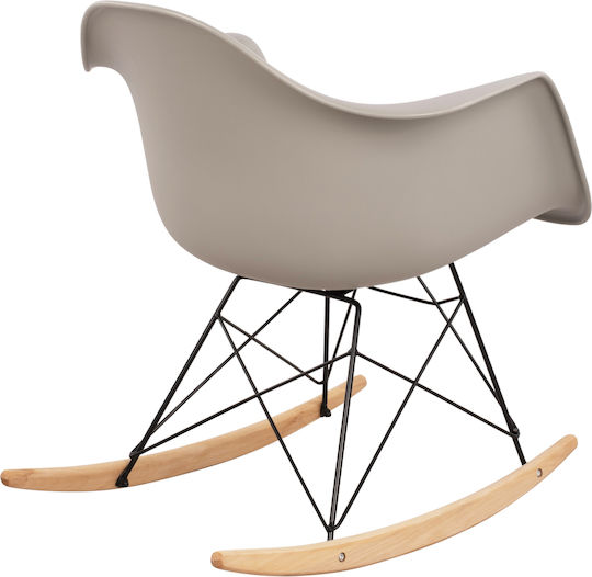 Mirto Rocking Armchair Gray 61x71x64cm