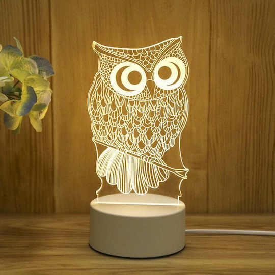 Lustră Decorativă Iluzie 3D Alb