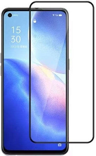 0.3mm Adeziv complet Full Face Tempered Glass Negru (Oppo Reno8)