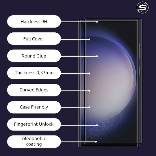 Sonique 2.5D 0.33mm Full Face Tempered Glass Black (Galaxy S21 Ultra 5G)
