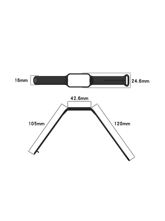 Armband Silikon Rot (Huawei Band 7)