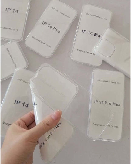 360 Full Cover Σιλικόνης / Πλαστικό 0.3mm Διάφανο (iPhone 14 Plus)
