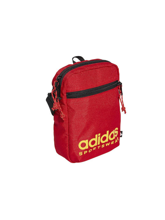 Adidas Shoulder / Crossbody Bag with Zipper Red