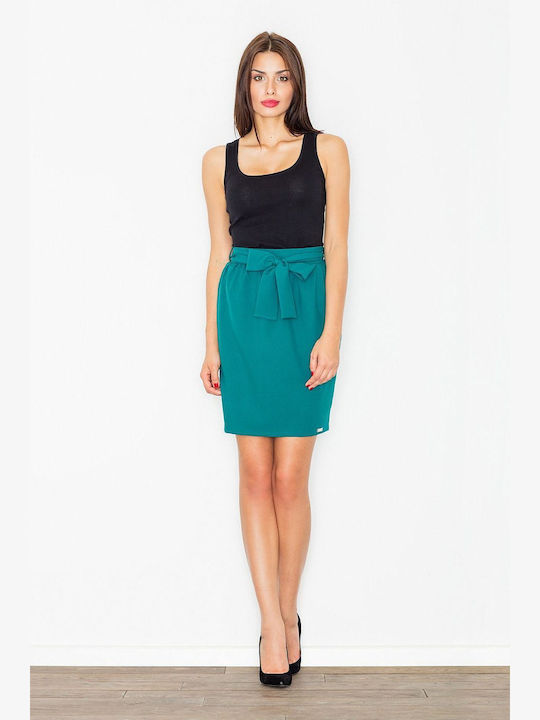 Figl Pencil Skirt in Green color