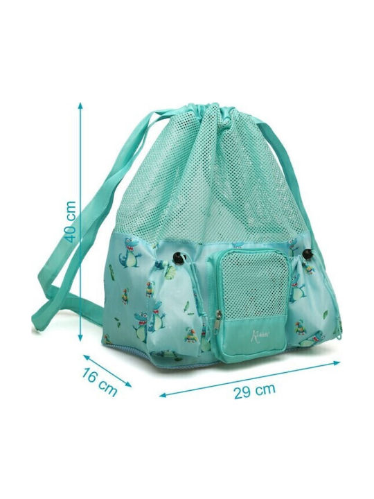 Kiokids Crocodiles Kids Bag Pouch Bag Green 30cm