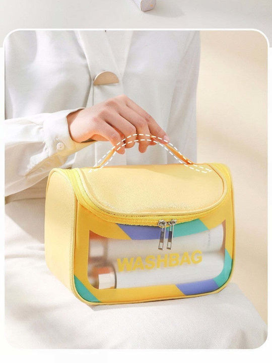 Toiletry Bag in Yellow color 22cm