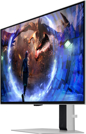 Samsung Odyssey G6 G60SD QD-OLED HDR Monitor 27" QHD 2560x1440 360Hz με Χρόνο Απόκρισης 0.03ms GTG Ασημί