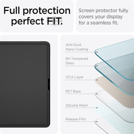 Spigen Paper Touch EZ Fit Мат Закалено стъкло (Apple iPad Air 11 6-то поколение)