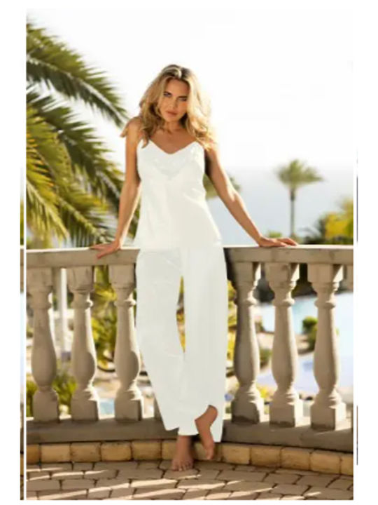 Dkaren Summer Women's Pyjama Set Graphite Caroline Jasny