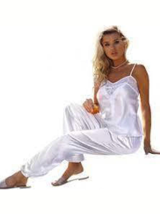 Dkaren Summer Women's Pyjama Set Graphite Caroline Jasny
