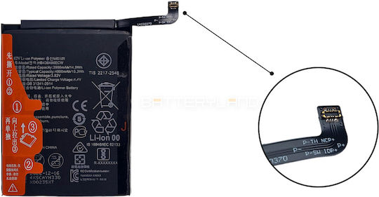 Hb436486ecw Συμβατή Μπαταρία Αντικατάστασης 4000mAh για Huawei P20 Pro